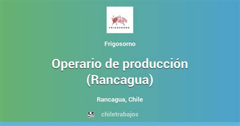 operario produccion rancagua